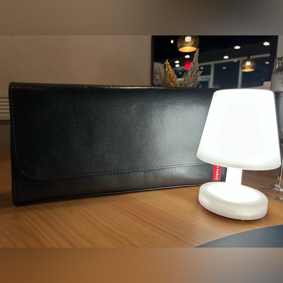 NWT VINTAGE Green Italian handcrafted leather Clutch - Picture 3 of 4